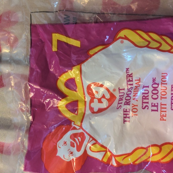 Sealed Vintage Ty STRUT THE ROOSTER TOY ANIMAL Mc Donald's Toy 1999 - Picture 2 of 6